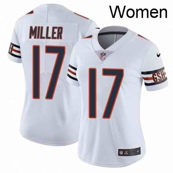 Womens Nike Chicago Bears 17 Anthony Miller White Vapor Untouchable Elite Player NFL Jersey